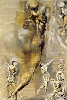 Untitled(Nude Figures after Michelangelo)